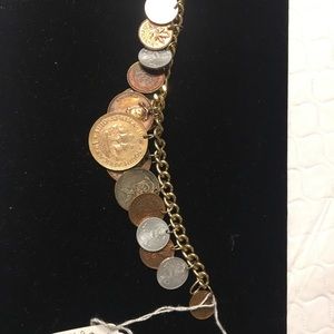 Gold-Tone Coin Charm Bracelet - Women